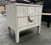 adro bedside table white in warehouse