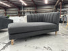 amaya right hand facing chaise in charcoal