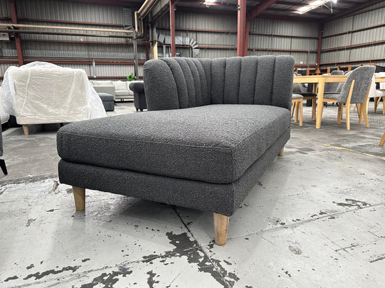 amaya right hand facing chaise in charcoal