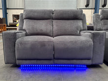  Bison 2 seater recliner with LED lights 