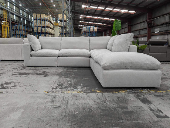 Cartia 4 Seater Modular Lounge Suite with Feather Seating