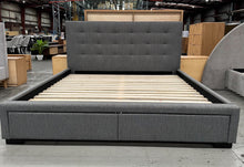  Evelyn King Bed Frame with Stylish Buttoned Headboard