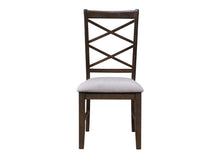  Lockwood Cross Back Dining Chair Upholstered Luxurious Soft Fabric