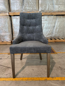  Lockwood fabric dining chair in licorice