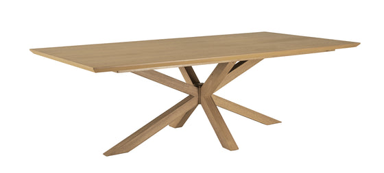 Maya Dining Table with a Solid Hardwood in American Oak Veneer