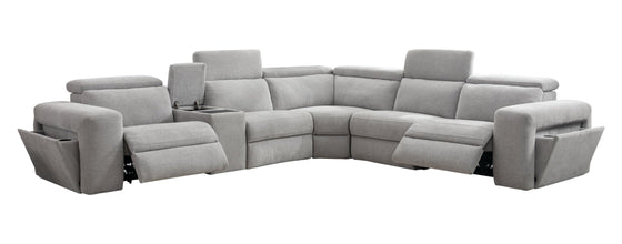 Phoenix Fabric Corner Lounge with Electric Recliners