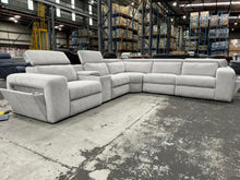  Phoenix Fabric Corner Lounge with Electric Recliners