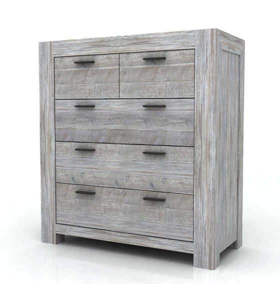 Sienna Tallboy with a Beautiful Brushed Acacia Finish