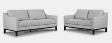  Taro Sofa Pair in 100% Top-Grain Leather