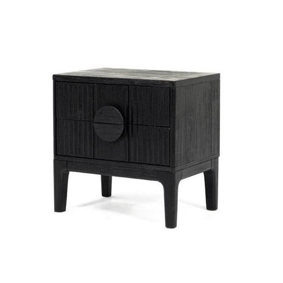 adro bedside table black