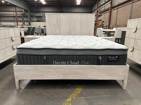 Adro queen bed frame with mattress