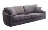 Aleksa Feather Sofa Range in Soft Licorice Fabric