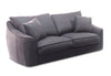 Aleksa Feather Sofa Range in Soft Licorice Fabric