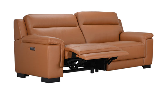 barclay leather lounge suite in cognac