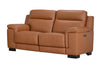 barclay 2 seater leather lounge suite in cognac