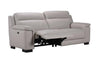 barclay leather lounge suite in grey