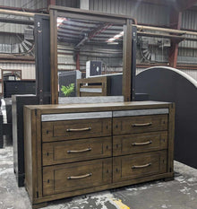  Charlie Dresser with Mirror with Metal Handles