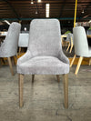 dining chair 1294 in smoke with smoke legs