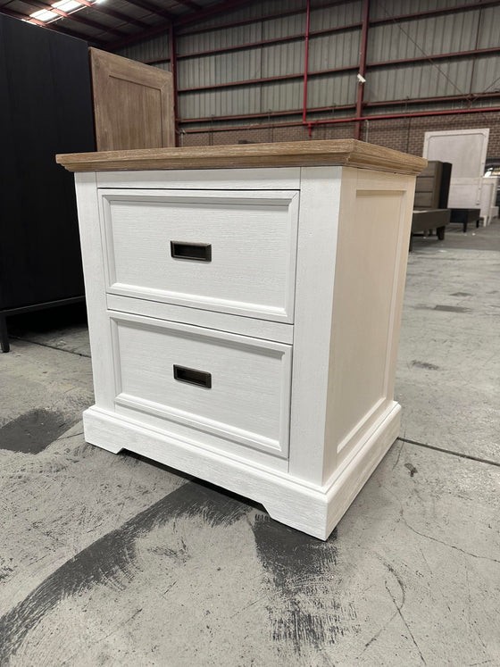 eden bedside table in warehouse