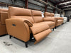 florence 2.5 and 3 seater recliner in tan