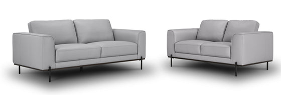 Jeremiah 100% Leather Sofa Pair