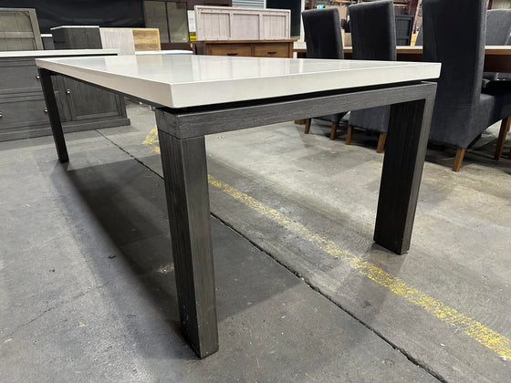 Logan Dining Table with a Solid Concrete Top