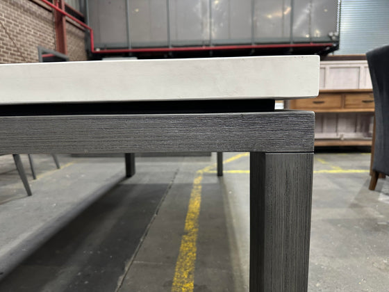 Logan Dining Table with a Solid Concrete Top