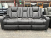 Mackenna 3 Seater Theatre in Supersuede Charcoal