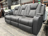 Mackenna 3 Seater Theatre in Supersuede Charcoal