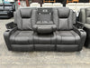 Mackenna 3 Seater Theatre in Supersuede Charcoal