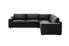 Moet 5 Seater Modular Corner Lounge – 100% Leather & Plush Seating