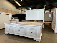  Queen Anne Bed Frame with Stunning White Timber Finish