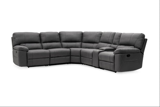 Rayner 5 Seater Modular Corner Lounge – Endurotek Fabric & Manual Recliners