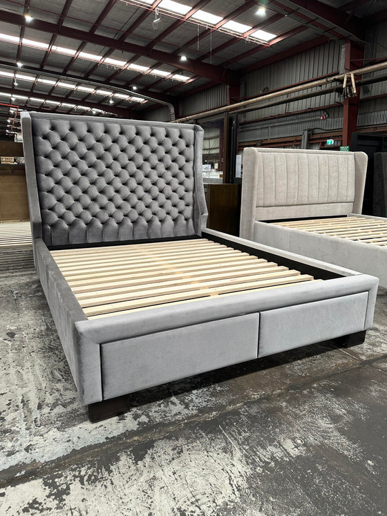 Royale Fabric Bed Frame in Stunning Velvet Fabric