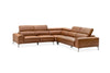 Salina 5 Seater Modular Corner Lounge Suite – 100% Leather & Adjustable Headrests