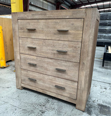  Sienna Tallboy with a Beautiful Brushed Acacia Finish