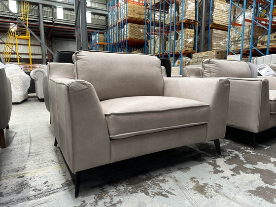 silas 1.5 seater sofa in grey