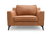 silas 1.5 seater sofa in tan