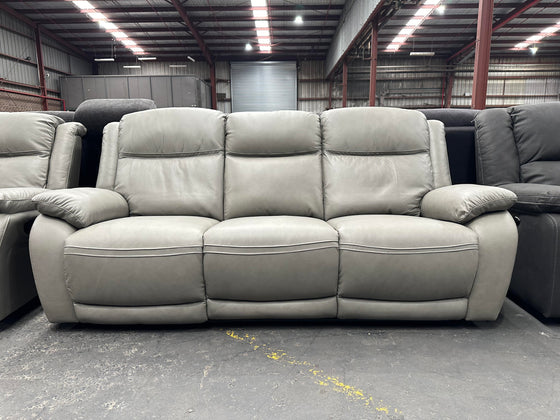 somers 3 seater recliner suite in grey