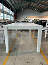 Summer Dining Table Finished in Matt White Timber